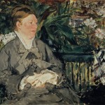 Mme Manet i vinterhagen